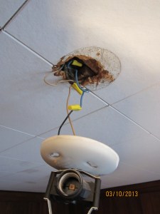 It's always a DIY challenge to change and old light fixture...