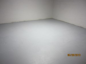  A level floor, watertight and finished!