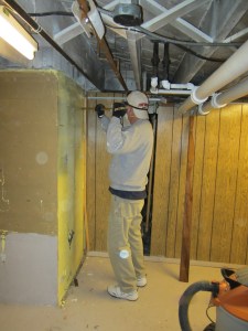 basement demo begins