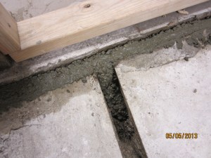 Filling the channels.