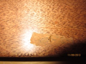 Press in the blending wax…