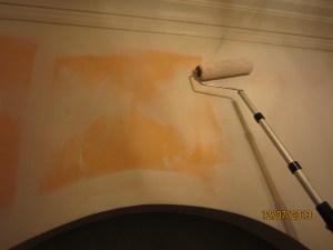 Primer on! Bye, bye apricot color.