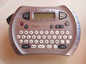 My friend, the Brother label maker.